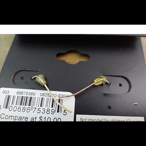 Designs by Jil yellow dangling earrings-NWT - Picture 9 of 9